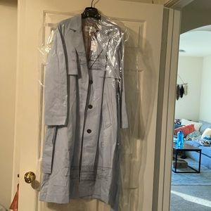 Light blue trench coat